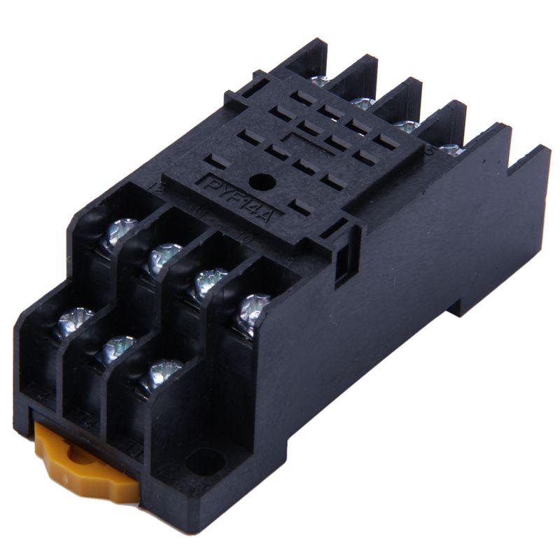PYF14A DIN Rail Power Relay Socket Base 14 Pin for MY4NJ HH54P MY4