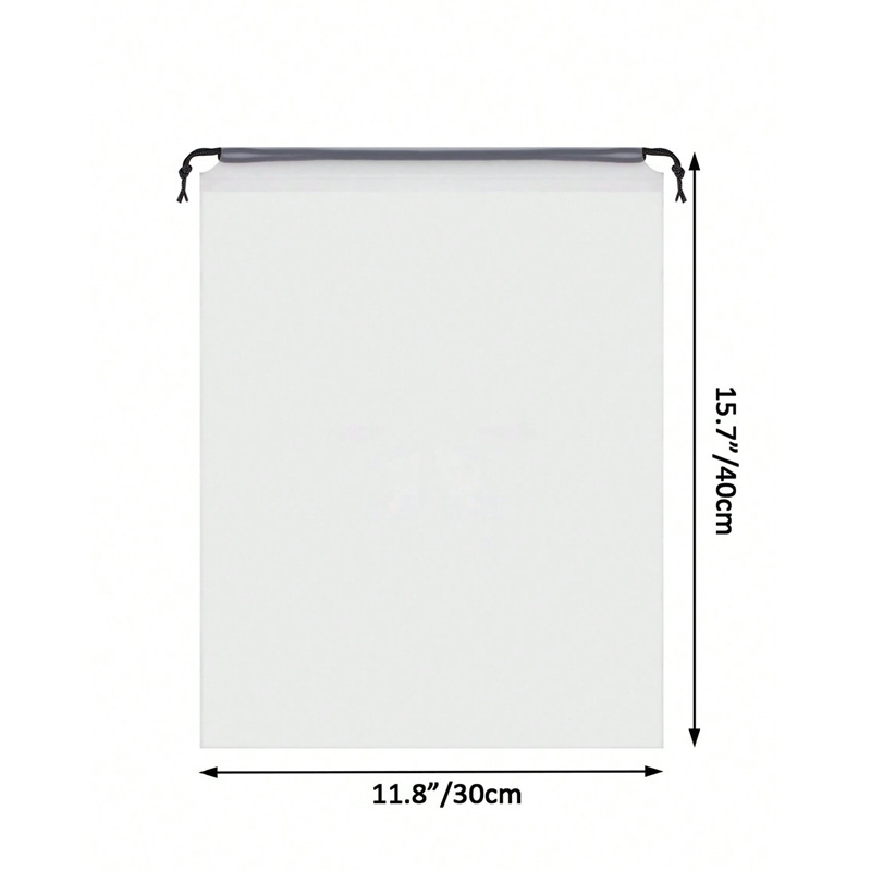 10 STKS Draagbare Schoenopslag Trekkoord Eco Opbergzakken voor Schoenen Diversen Reizen Waterdichte Transparante Plastic Opbergtas