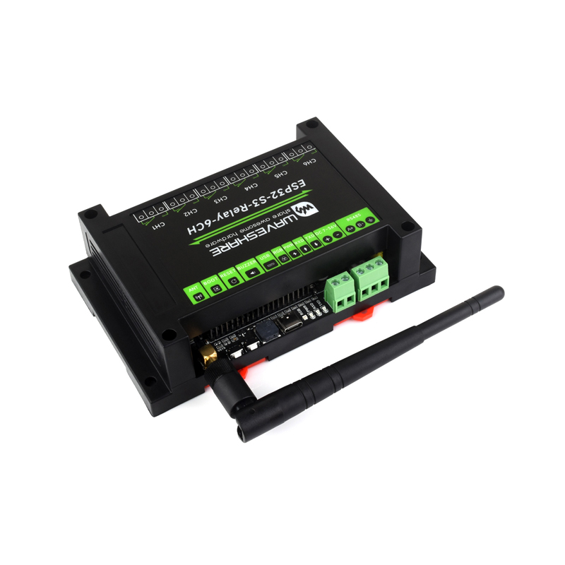 ESP32-S3 Relais Industrie 6-Kanal IOT WiFi Bluetooth RS485 Onboard Pico Hut-Schnittstellen Integrierte Schutzschaltungen