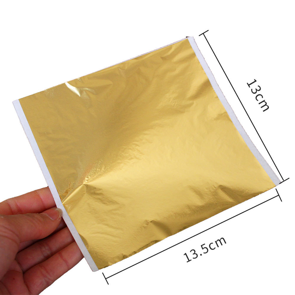 100 Uds. Hojas de hojas doradas de colores, manualidades de Arte de papel con purpurina plateada para paredes de muebles dorados, decoración Vintage de uñas, pintura DIY: plum