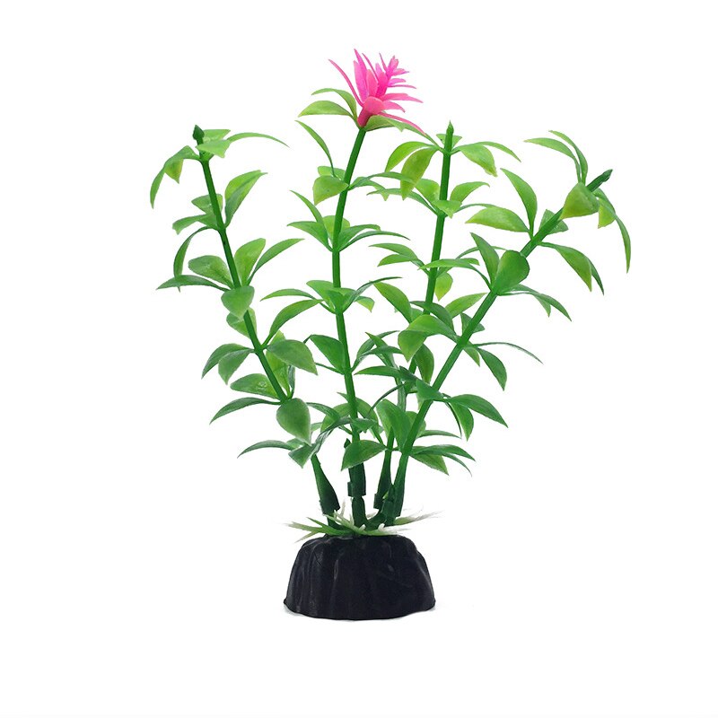 Ongeveer 10cm prachtige kunstmatige plastic aquariumplanten landschapsdecoratie aquarium waterplant gras ornament plastic decoratie: 3