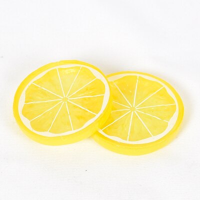 Fotografia oggetti di scena Simulazione Fette di Limone Frutta Falso kit per ancora vita Sparare Articoli Foto di Sfondo Ornamento puntello: giallo