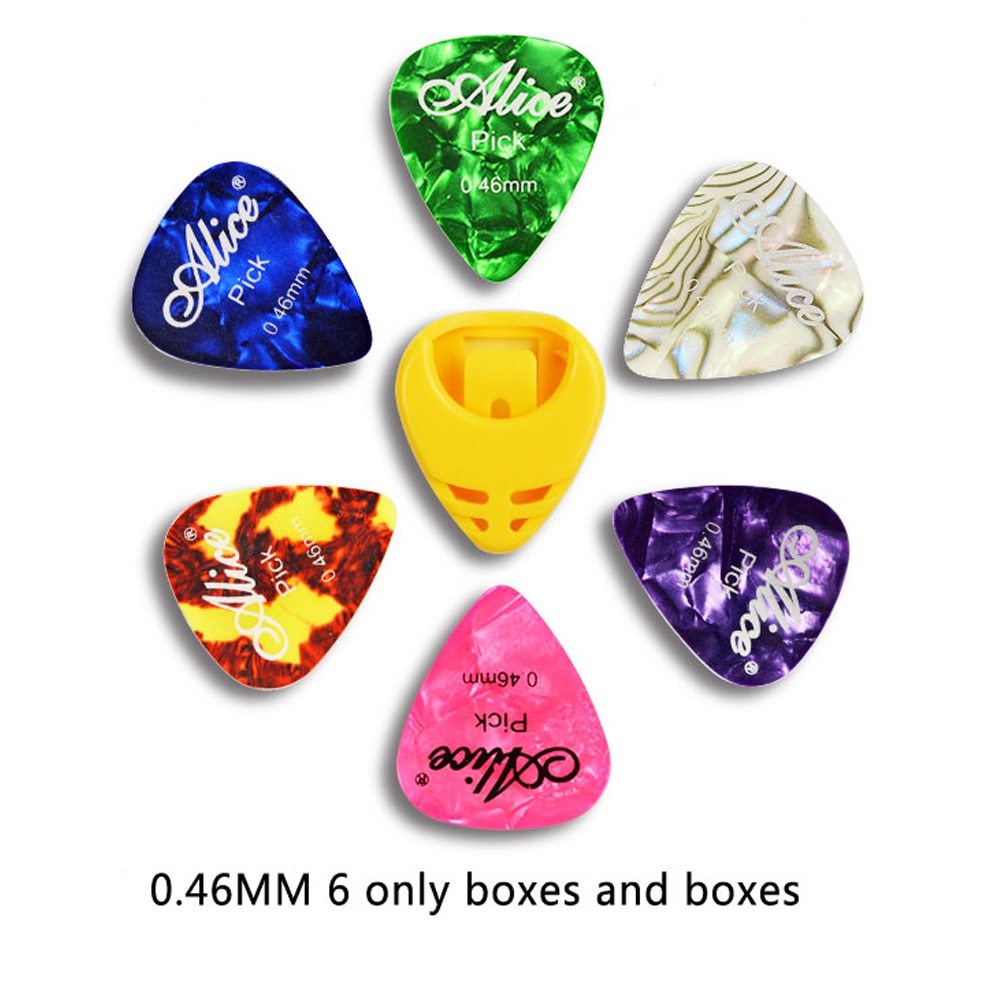 Type de pâte boîte de rangement médiator de guitare envoyer 6 médiator pluralité de spécifications et de couleurs GP30