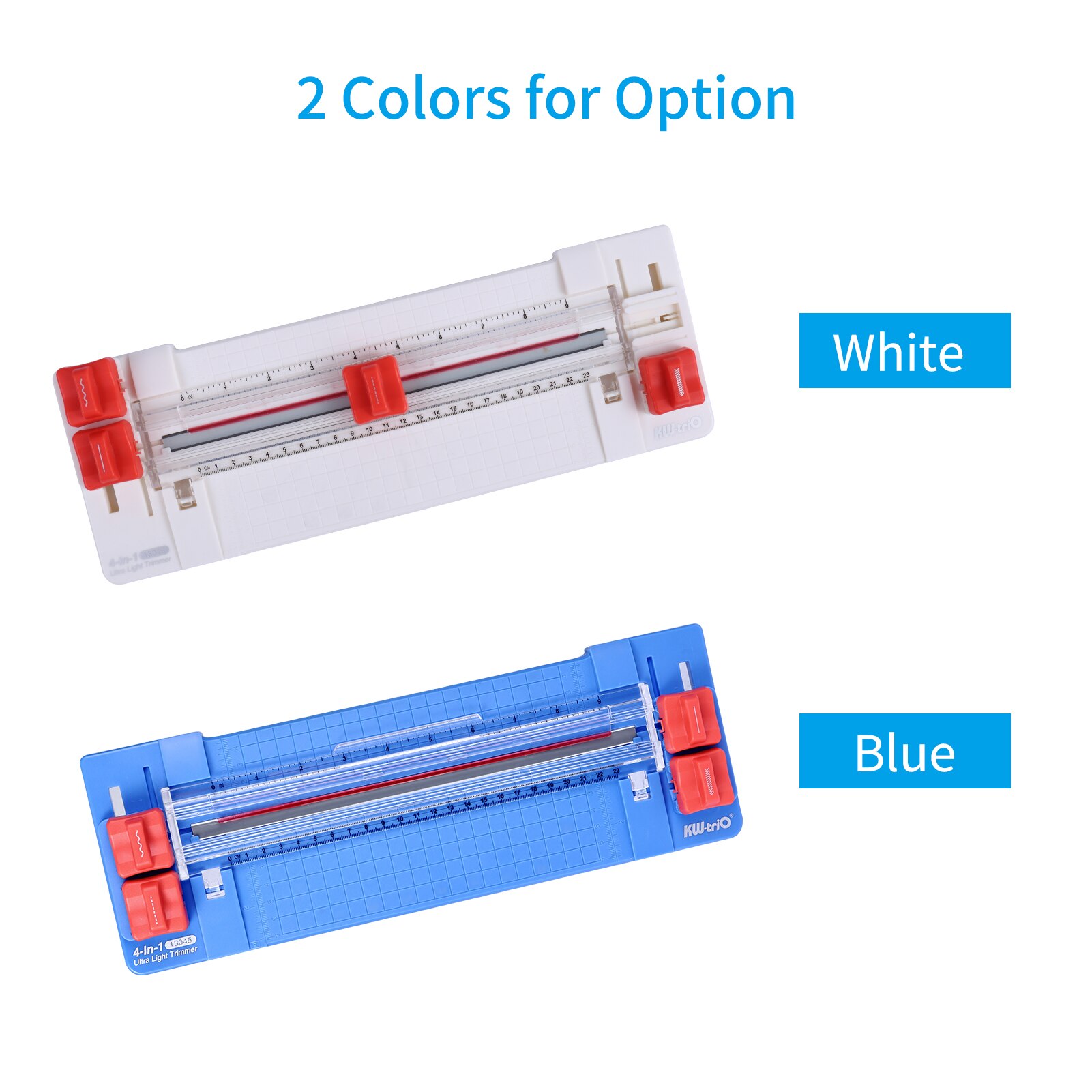 9 Inch 4-In-1 Paper Trimmer with Wave Skip Straight Fold Line Cutter Head Side Ruler Cutting Length Paper Cutter for A4 A5 Paper