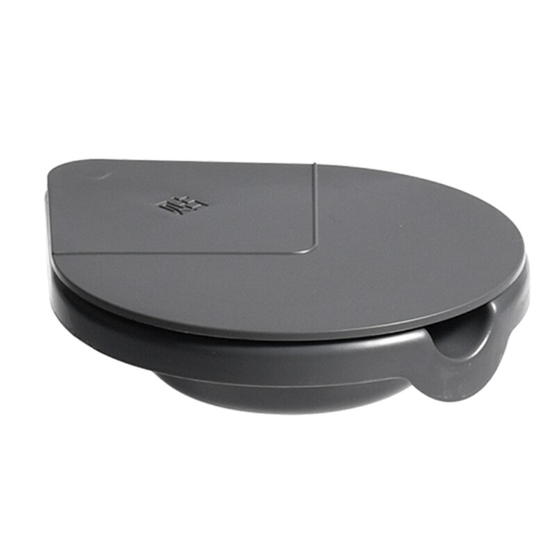 Cenicero colgante de acero inoxidable, Cenicero giratorio para oficina, sala de estar, mesa escondida sencilla, Cenicero inferior: Grey
