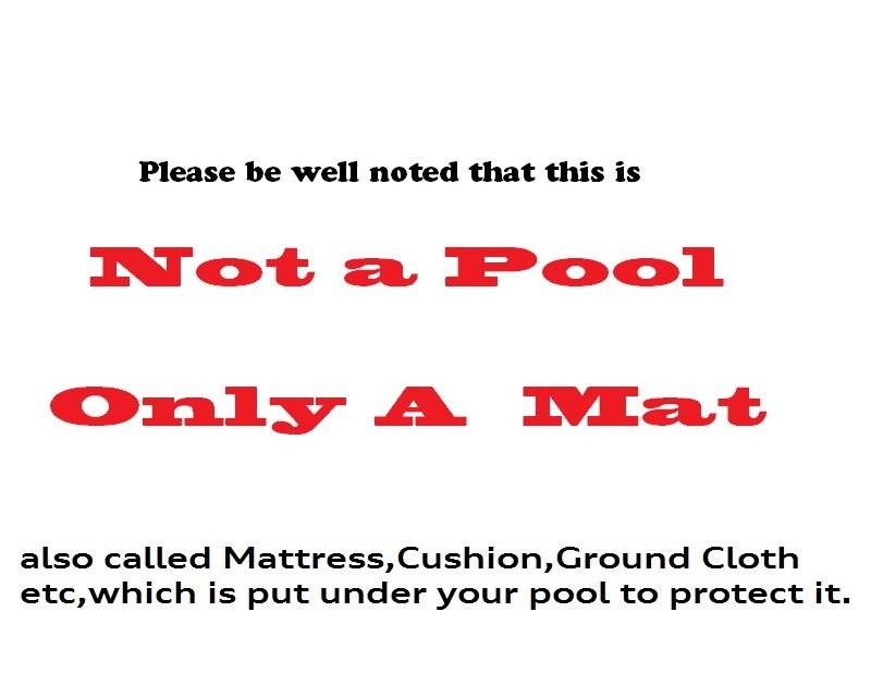 P 58102 bestway 445 x 254cm mattor 175 " x100 " markduk ger extra skydd mot botten av poolen ingen pool