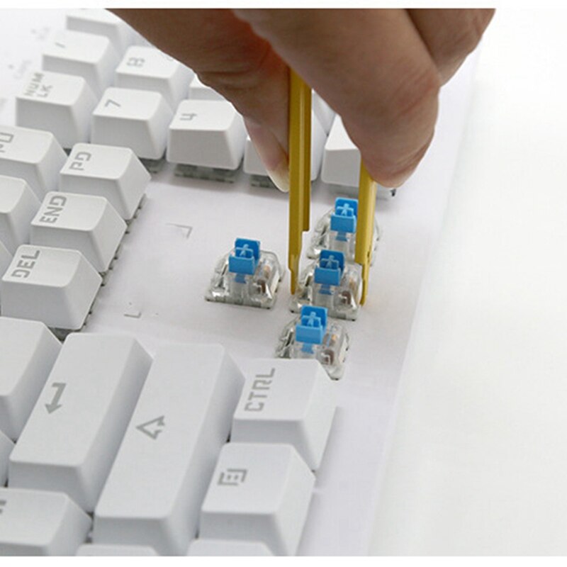 2 Stck Keycap Abzieher Edelstahl IC Abzieher Zangen Auszieher Entferner Hand Werkzeug Für Computer Mechanische Tastatur