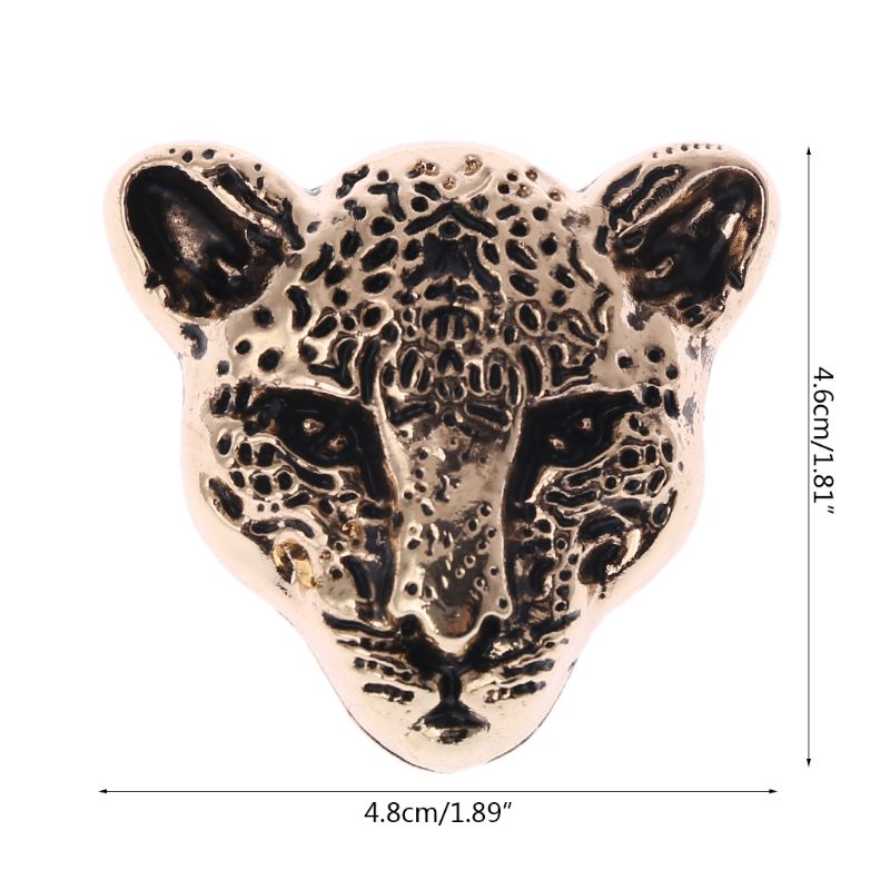 Bolsa de Metal con cabeza de leopardo para decoración de bolso de bricolaje, bolsas de hombro artesanales, accesorios de Hardware