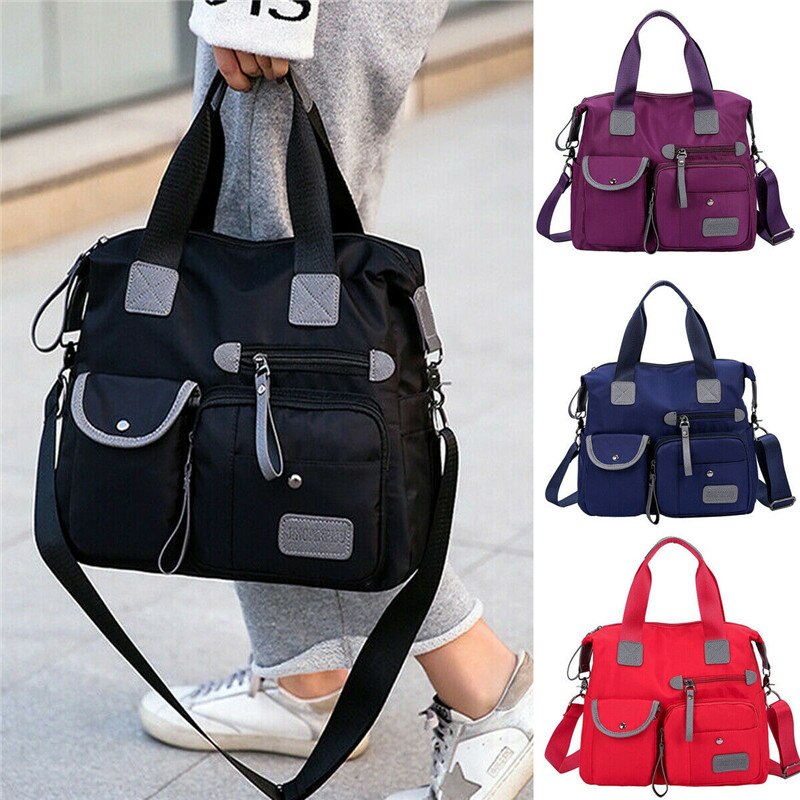 Grote dames multi pocket messenger handtassen crossbody tassen schoudertassen