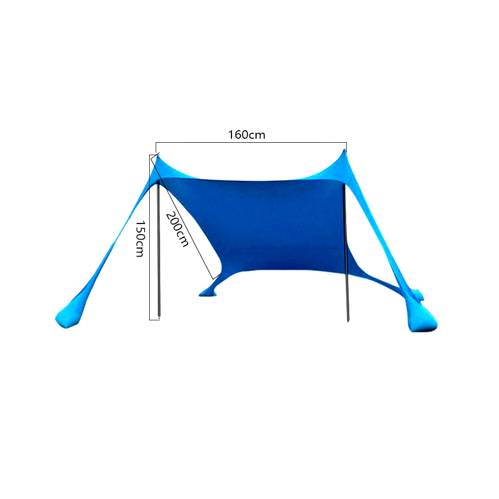 Outdoor Strand Zelt Sonnenschutz Camping Shades Zelte Winddicht Einteilige Strand Baldachin Zelte UPF50 + Tragbare Familie Zelt