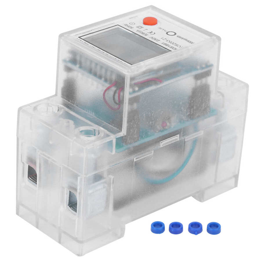 DDS1891 Single Phase Electric Meter 2P DIN-Rail Power Energy Meter Electronic KWh Meter
