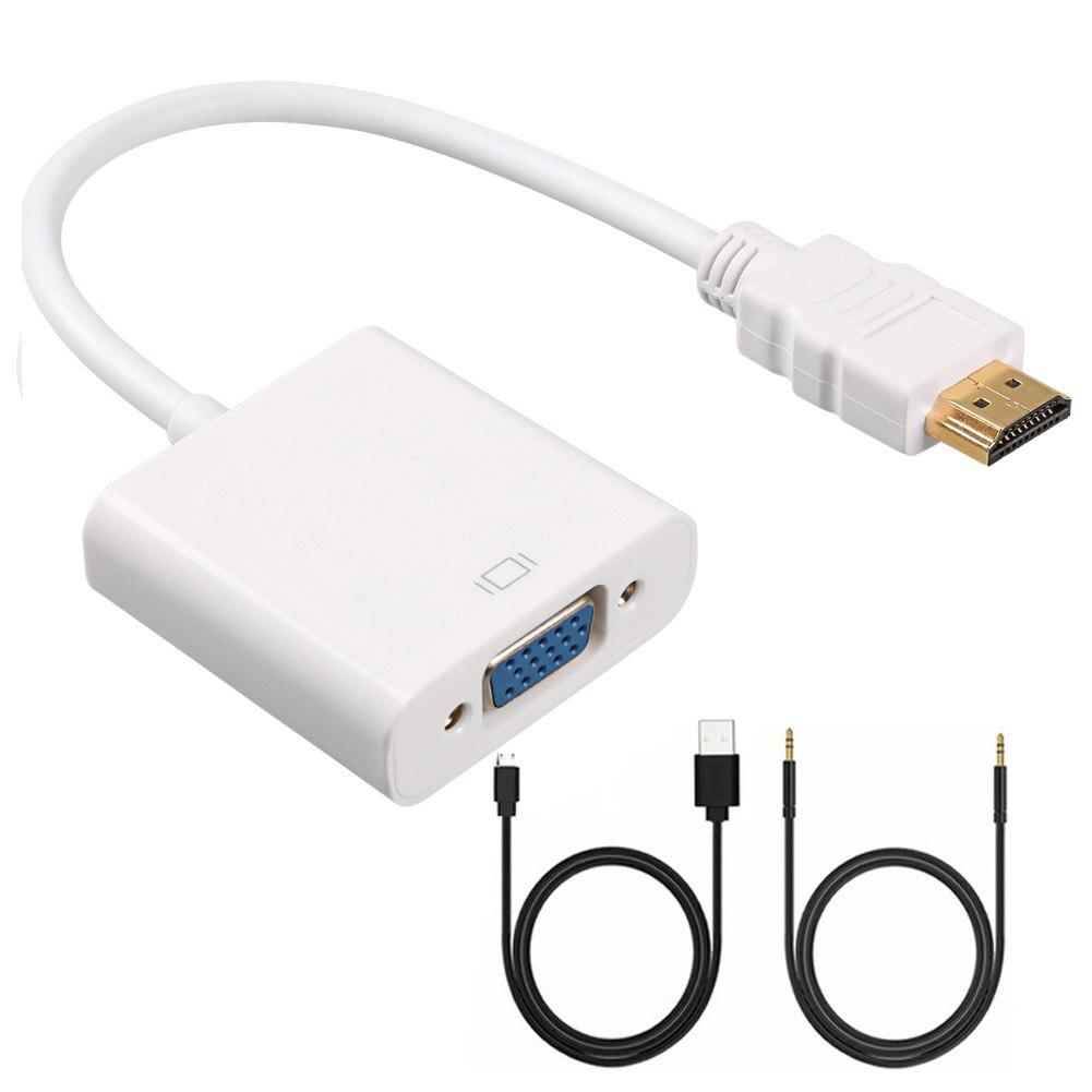HD 1080P HDMI to VGA Adapter Converter Cable Digital to Video Audio For Xbox PS4 PC laptop TV box to projector display HDTV: 06