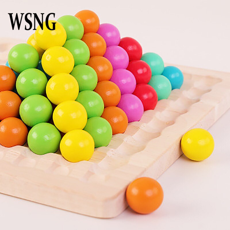 WSNG Kids Toys Wooden Toys Hands Brain Training Clip Beads Puzzle Board Math Game Baby Early Educational Toys For Children