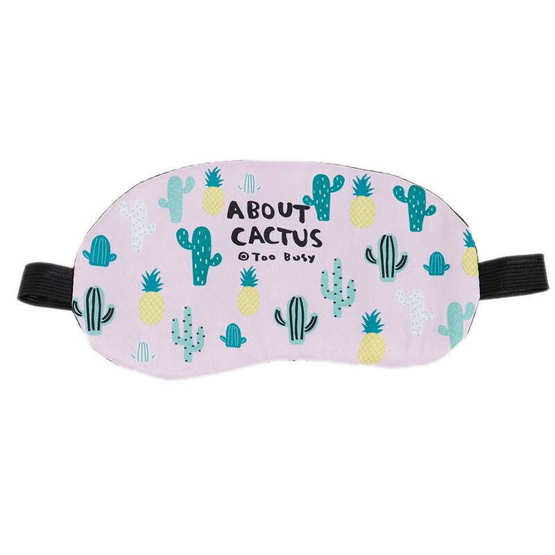 Parche de Ojos de animales de dibujos animados, funda suave acolchada para sombra para dormir, Linda máscara para dormir, descanso cómodo, venda de ojos para dormir, Parche de ojo de ayuda: 1