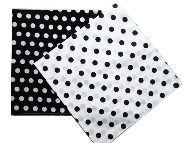 Mode Katoen Zwart Witte Stip Bandana Hoofddeksels/Haarband Sjaal Voor Vrouwen/Mens meisje/Jongens Kids