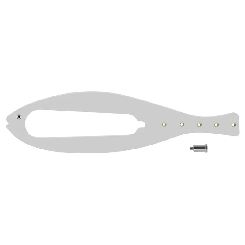 Justerbar bredd kattluckshållare spärr fiskformad snabb flex spärrrem dörrstopp husdjurstillbehör: Vit