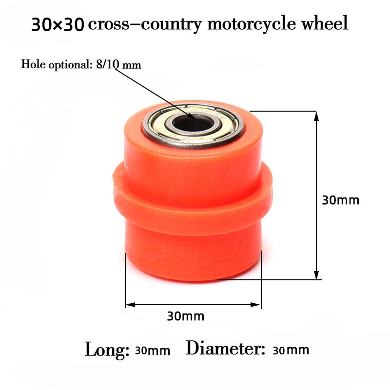 8mm 10mm concave aandrijfketting poelie rolgeleider spanner wielgeleider voor dirt pit motoren straatmotoren motorfietsen atv