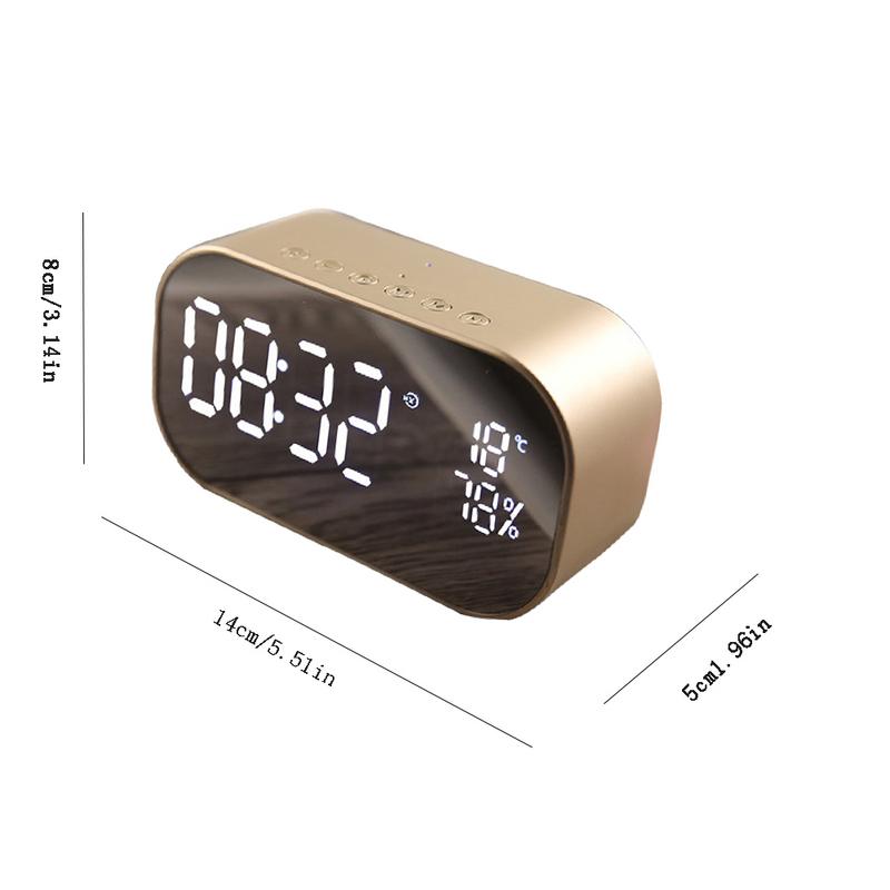 Bluetooth Speaker Wireless Mini Phone Alarm Clock Home Small Sound Computer Car Subwoofer Decoration