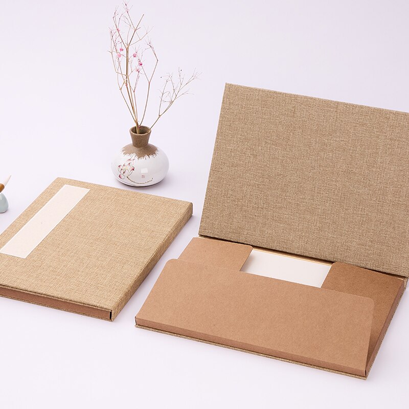 Mulberry Paper Card Raw/Hlaf Ripe Xuan Paper Cards with Box Thicken Calligraphy Watercolor Painting Mounting Paper Cards