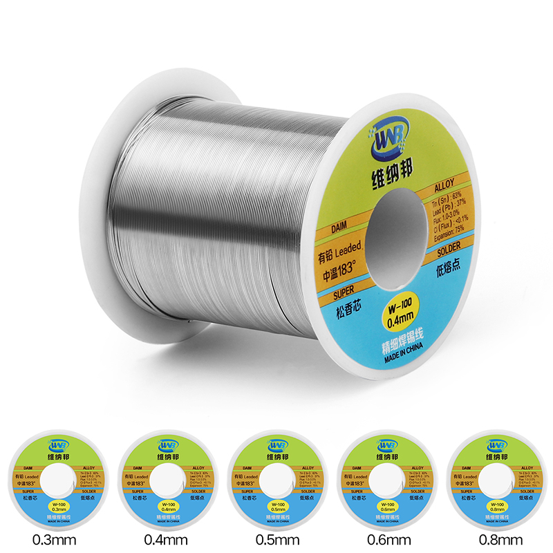 120g tinn bly kolofoniumkjerne loddetråd 0.3/0.4/0.5/0.6/0.8mm fluks 2.0%  lavt smeltepunkt sveising tinntråd loddetrådrulle