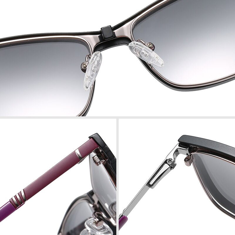 Myopia Prescription Eyeglasses Frame Optical Magnet Clip Glasses Frame Women Cat Eye Polarized Magnet Clip on Sunglasses Female