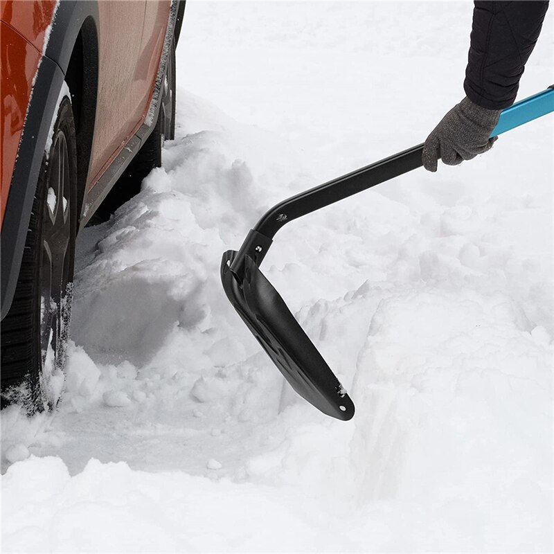 Pala de avalancha portátil y plegable, herramienta ligera para quitar la nieve de emergencia, para acampar y hacer senderismo