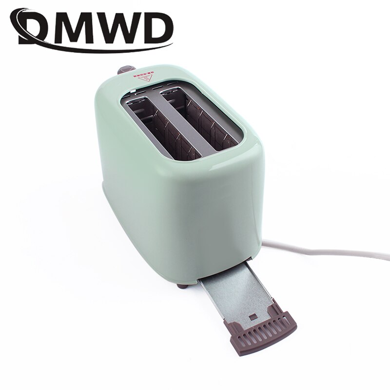 DMWD 2 Scheiben Elektrische edelstahl Toaster Automatische Brot Hersteller Frühstück Backen Maschine Zwei Slot Toast Sandwich Grill Ofen