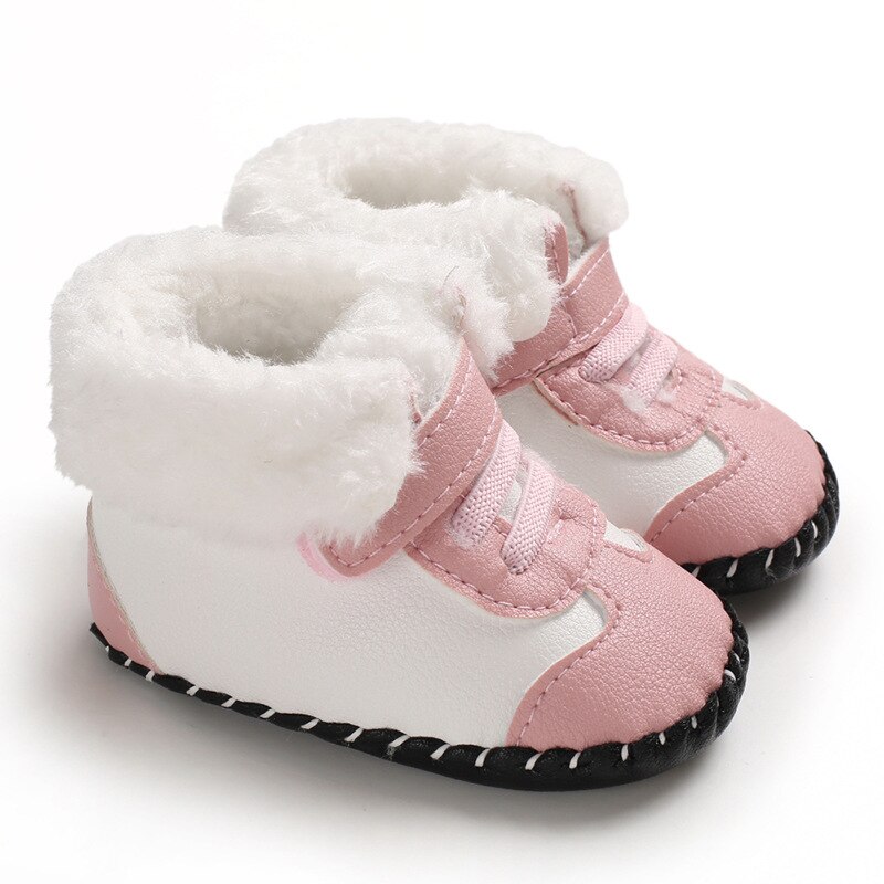 Winter Plush Warm Baby Boy Girl Boots PU Kids Boots Anti-slip Baby Soft Soled Boots Newborn Infant Toddler Baby Schoenen