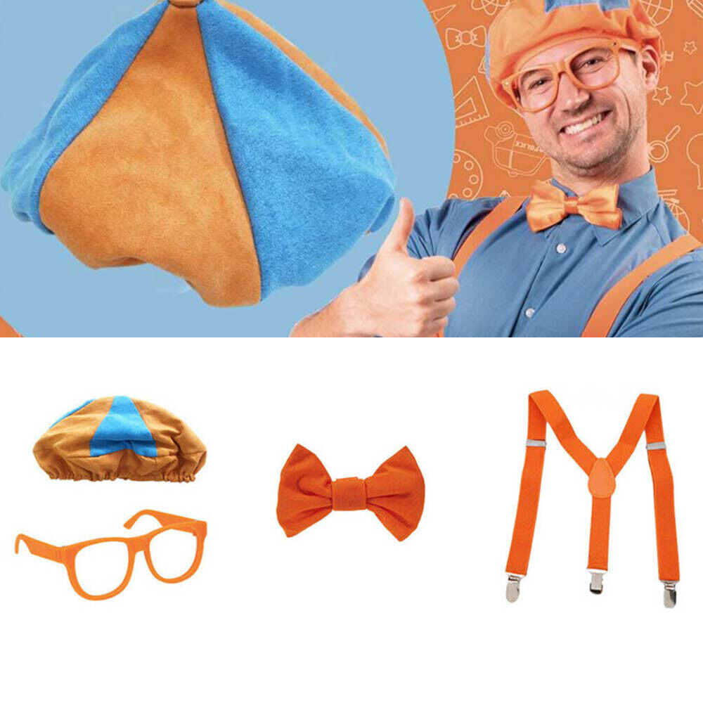 Be Like Engineer Dress Up! Rollenspiel Kostüm Hut Brille Hosenträger Fliege Cosplay Home Party Zubehör