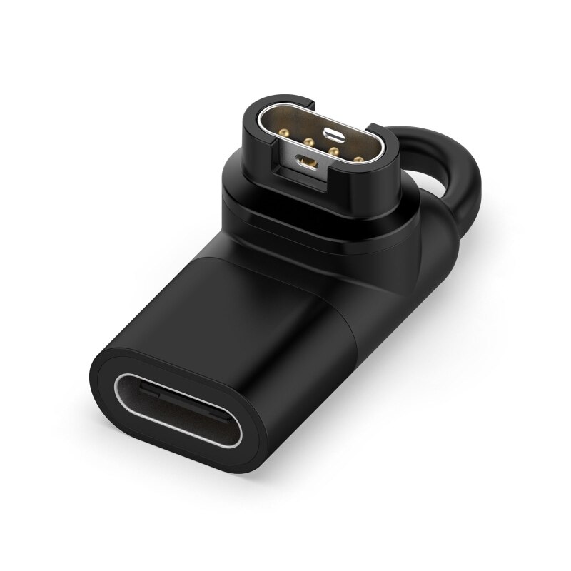 Tipo c/micro usb/relâmpago fêmea para 4pin adaptador conversor de carga para garmin abordagem s40/s60/x10/s10 venu fenix 6/6x pro solar: 90 degree Type C