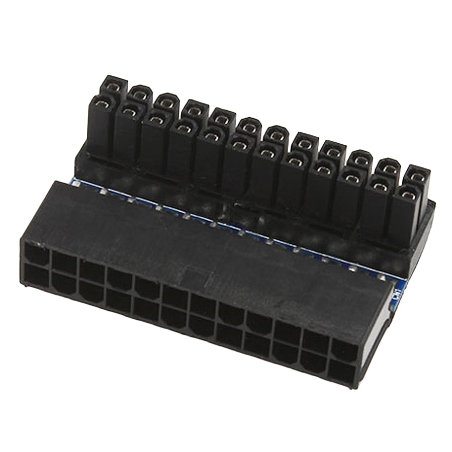 -Atx 24 Pin Female Naar 24 Pin Male Haakse Adapter Voor Desktop Pc Voeding