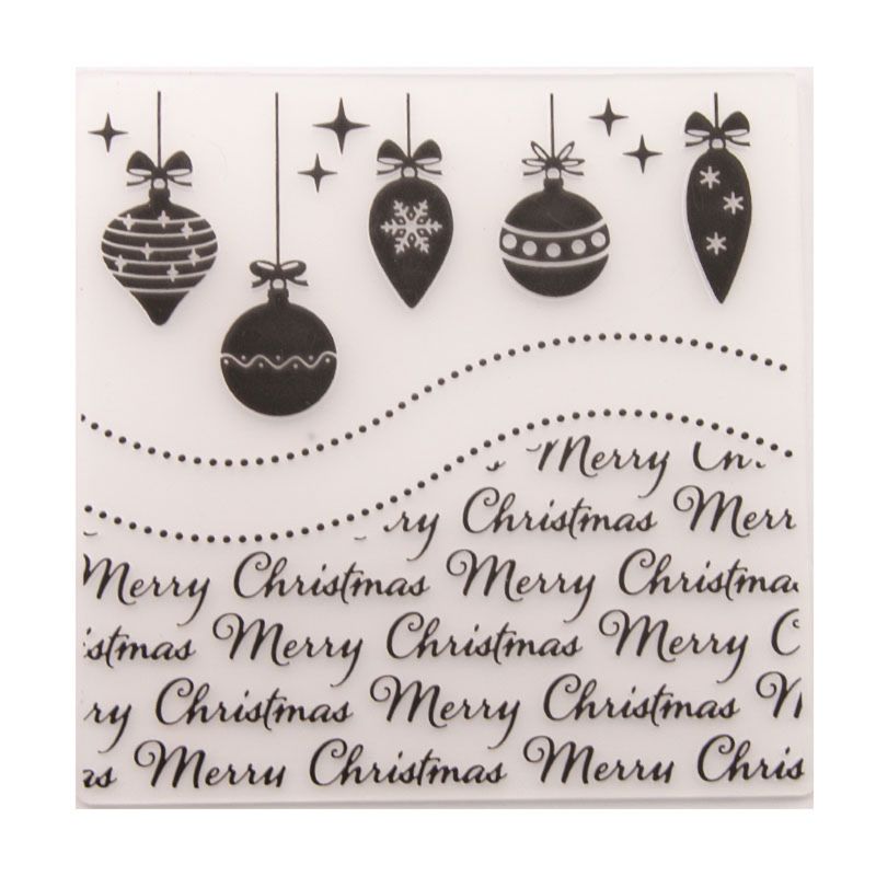 Merry Christmas Plastic Embossing Folder Template DIY Scrapbook Photo Album Card Making Decoration Handmade Crafts For Xmas: Default Title