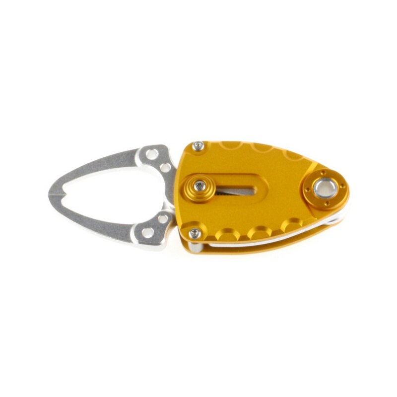 Stainless Steel Fishing Grip Mini Fish Lip Grip Gripper Fishing Grabber Grips Fishing Tackle Tool Accessories: YELLOW