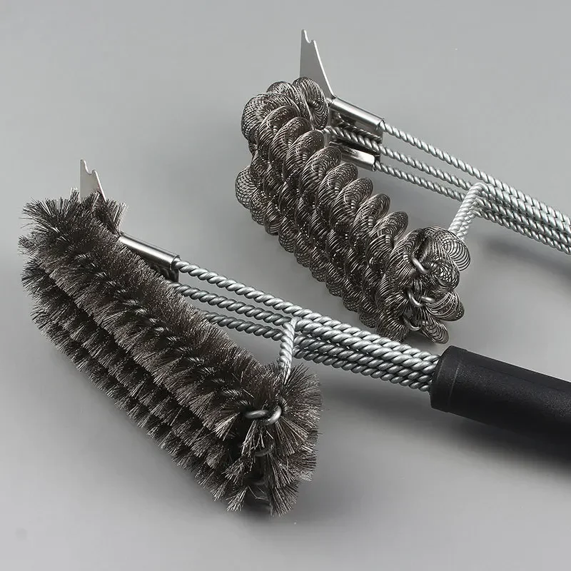 Große Grill bürste und Schaber Grill bürste für Grill, sichere 18 "Edelstahl gewebte Draht 3 in 1 Borsten Grill reinigungs bürste