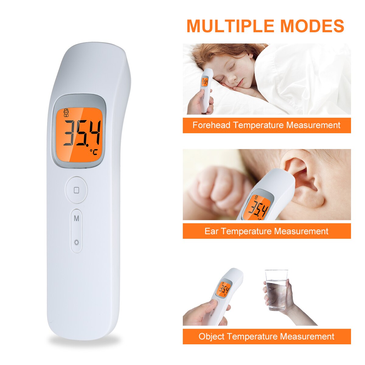 Baby Digitale Thermometer Noncontact Infrarood Thermometer Lcd Voorhoofd Temperatuur Meter