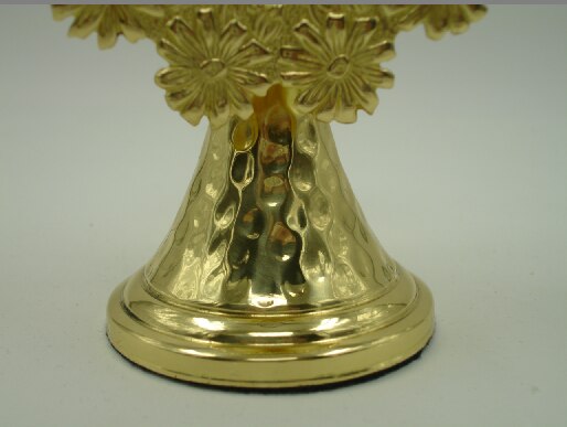 koper reliekschrijn heilige doos traditionele craftsman made exquisite kerk levert chrysant Ostensorium Monstrance