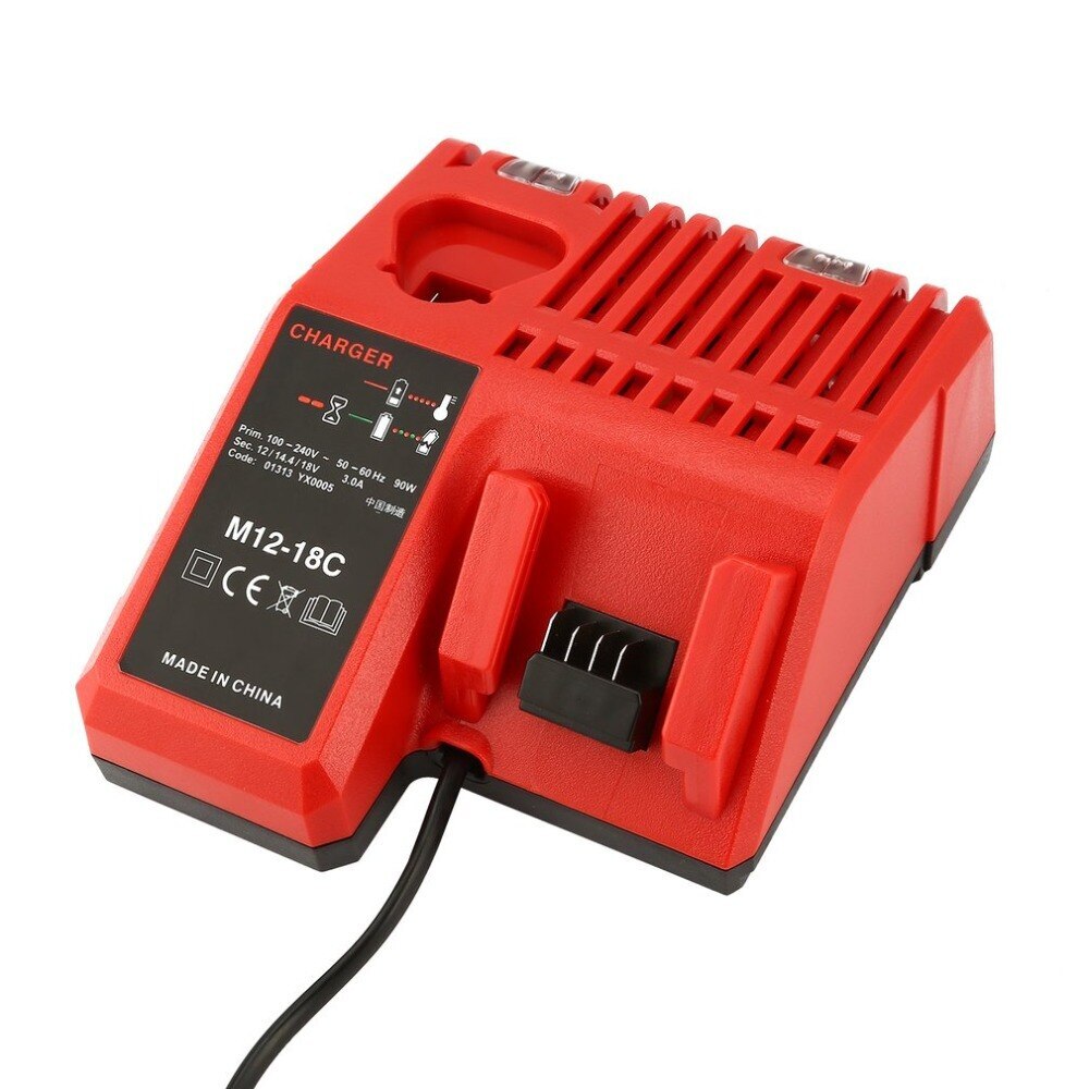 M12-18C Batterij Oplader Draagbare Power Tool Batterij Snelle Lader Geschikt Voor Milwaukee 12-18V 3A Li-Ion Batterijen AC100-240V