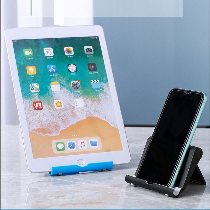 Telefoon Houder Desk Stand Mobiele Tablet Statief Mount Ondersteuning Voor Iphone Xsmax Huawei P30 Xiaomi Plastic Opvouwbare Bureau Houder
