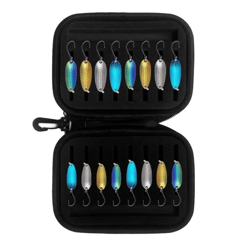 R6FE Fishing Lure Baits Tackle Spoon Lure Hard Metal Spinner Baits Artificial Baits: Yellow