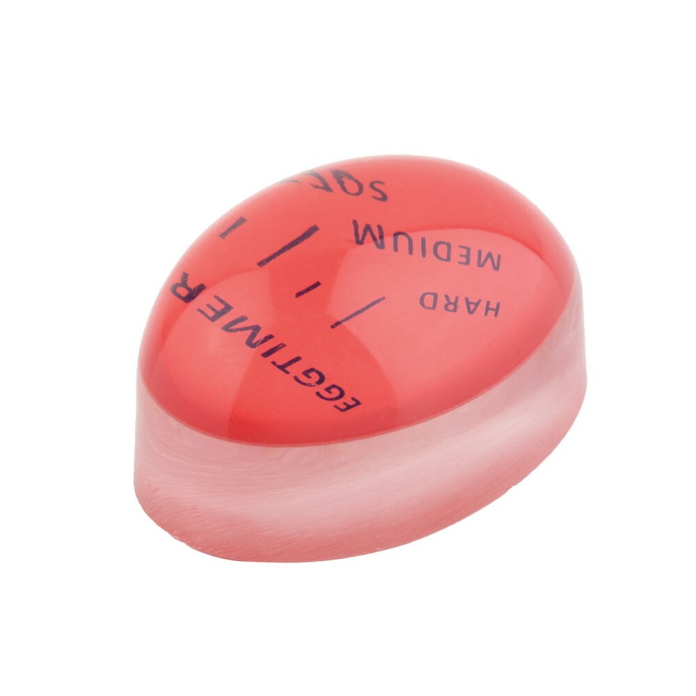 Temporizador de huevos de cocina, utensilios electrónicos que cambian de Color, suaves y duros, utensilios de cocina ecológicos de resina roja