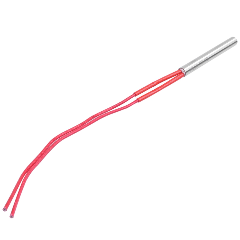 Cartouche chauffante rouge à deux fils et 9mm x 80mm éléments chauffants  ac 110v 250w