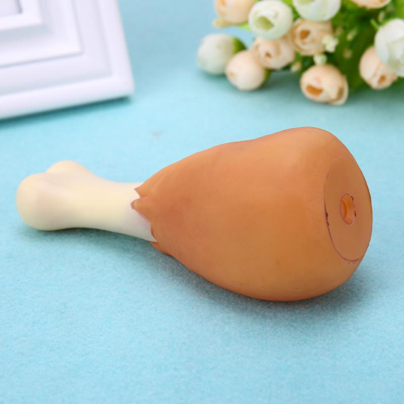 Mascota perro de juguete goma pata de pollo cachorro sonido Squeaker masticar juguetes para perros cachorro gato interactivo suministros para mascotas productos para perros