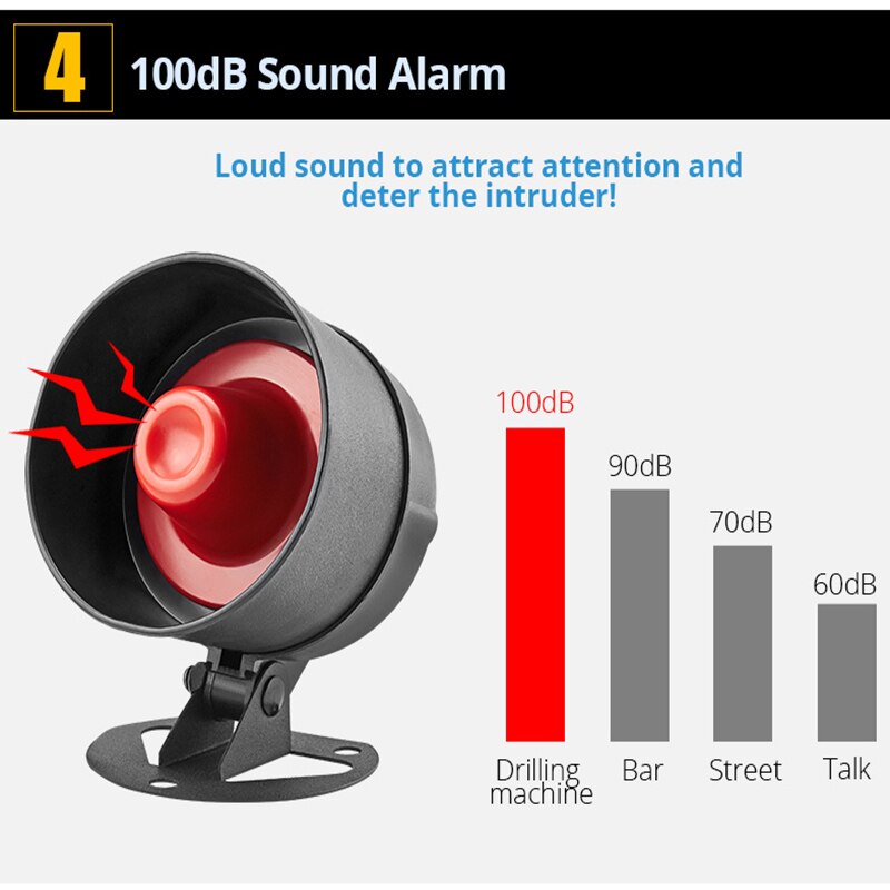 Kerui kodin liiketunnistin langaton paikallinen hälytyskaiutin varashälytinjärjestelmä kaukosäädinasetus suojaussarja