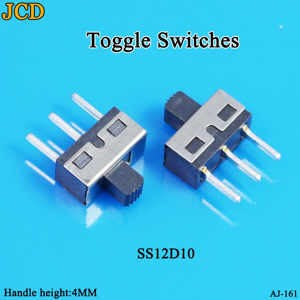 Jcd 1 st/lot  ss 12 d 00 schuifschakelaar schuifversnelling fluctuatieband 2/3 bestand enkel dubbel horizontaal mini horizontale voeding