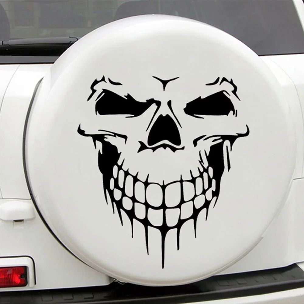 Lunotto posteriore Car Styling fai da te 3D Car Styling Decorazione Pellicola riflettente Adesivi divertenti Accessori esterni Adesivi teschio per auto
