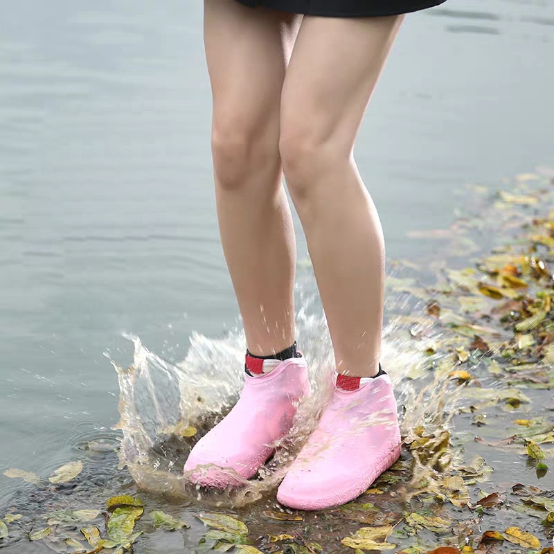 Waterdichte overschoenen fiets regen herbruikbare overschoenen siliconen latex elastische overschoenen bescherm schoenen accessoires stofhoezen