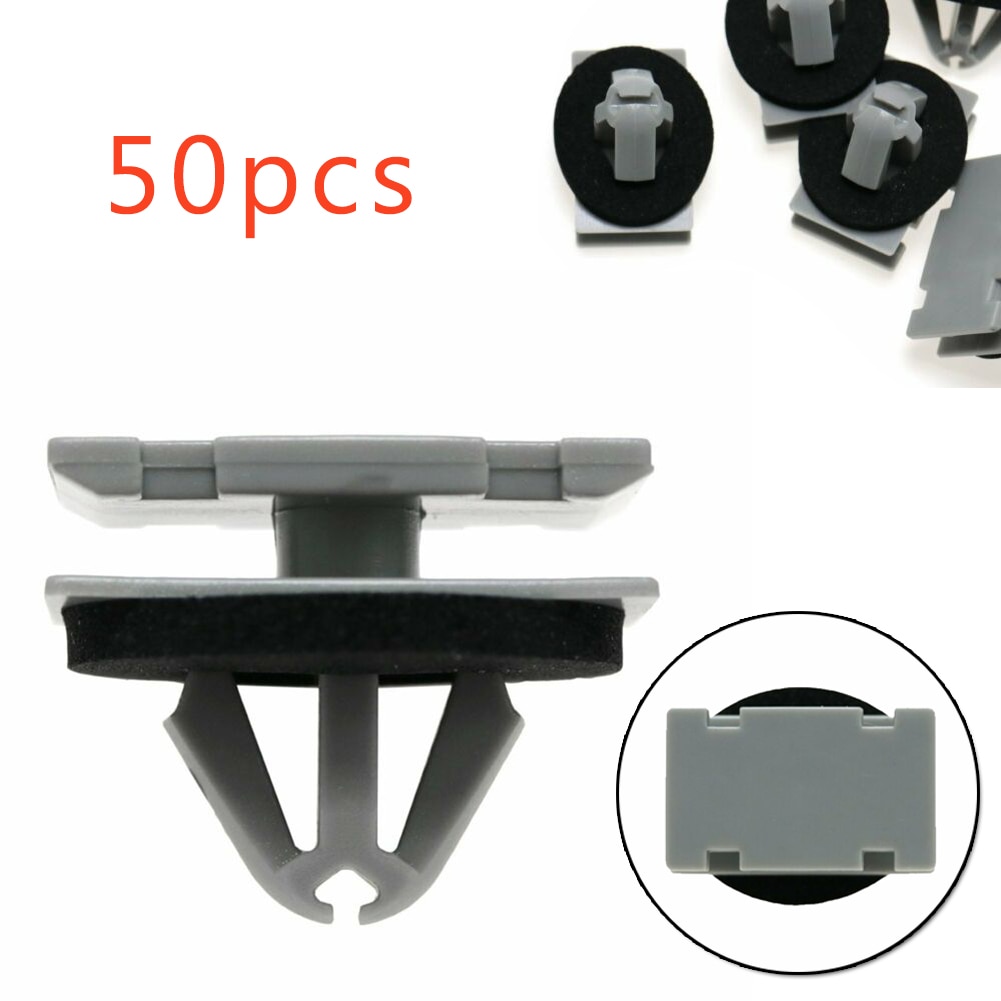 50pcs Rivets​ Rocker Moulding Clip Fastener For Jeep Cherokee Brand