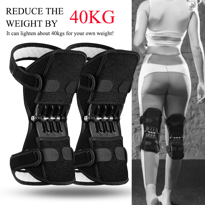 Stabilisateur genou Booster Joint soutien genouillères respirant escalade Pad soutien genouillères puissant rebond extérieur jambe protecteur