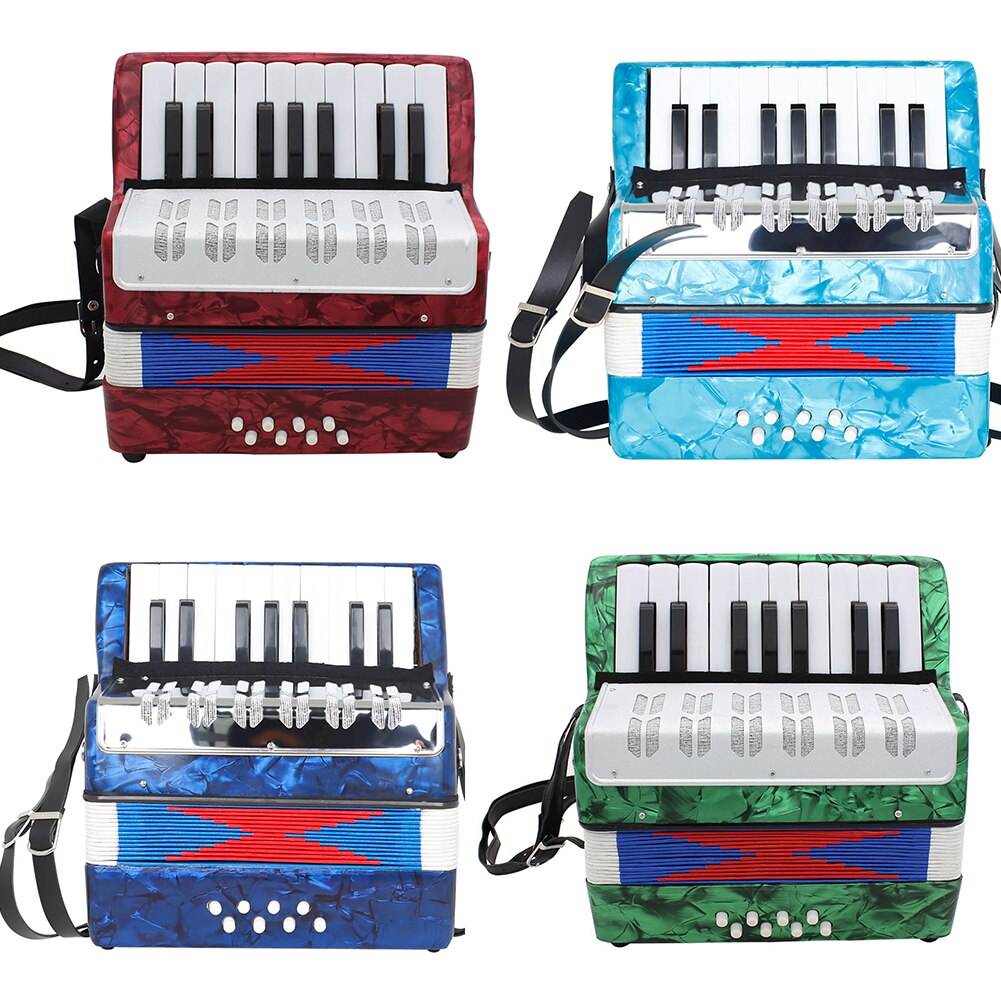 Accordeon Mini Kleine Accordeon 17-Key 8 Bass Educatief Muziekinstrument Voor Kinderen Kinderen Amateur Beginner Vroege Onderwijs