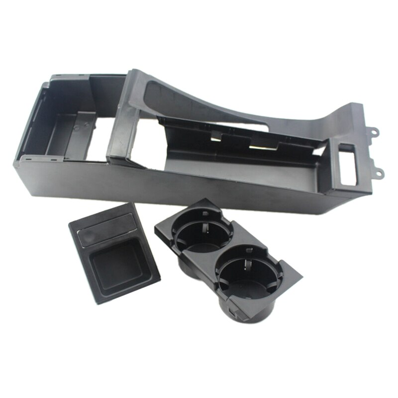 thumbnail image 2 of Black BMW E46 Cup Holder Center Console Coin Box – Fits 320i 323i 325i 330i M3 – 51168217953 2 of 6